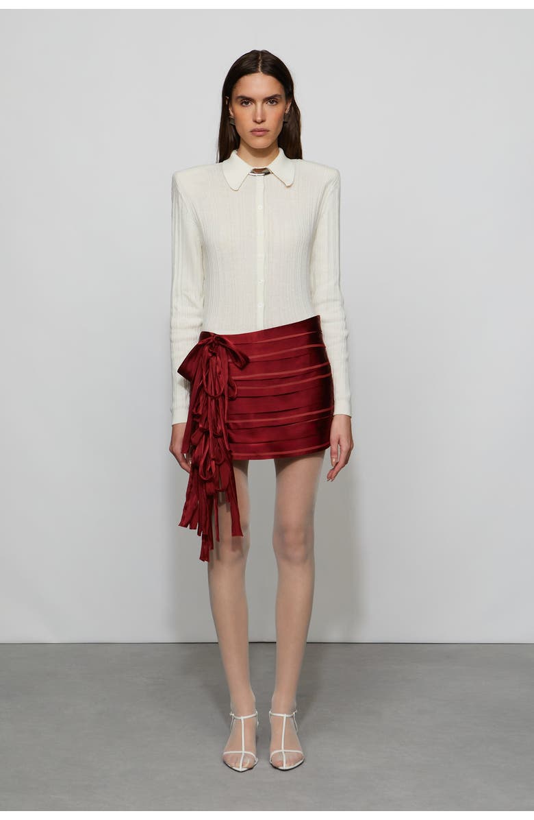 Et Ochs Reed Skirt, Main, color, Lipstick Red