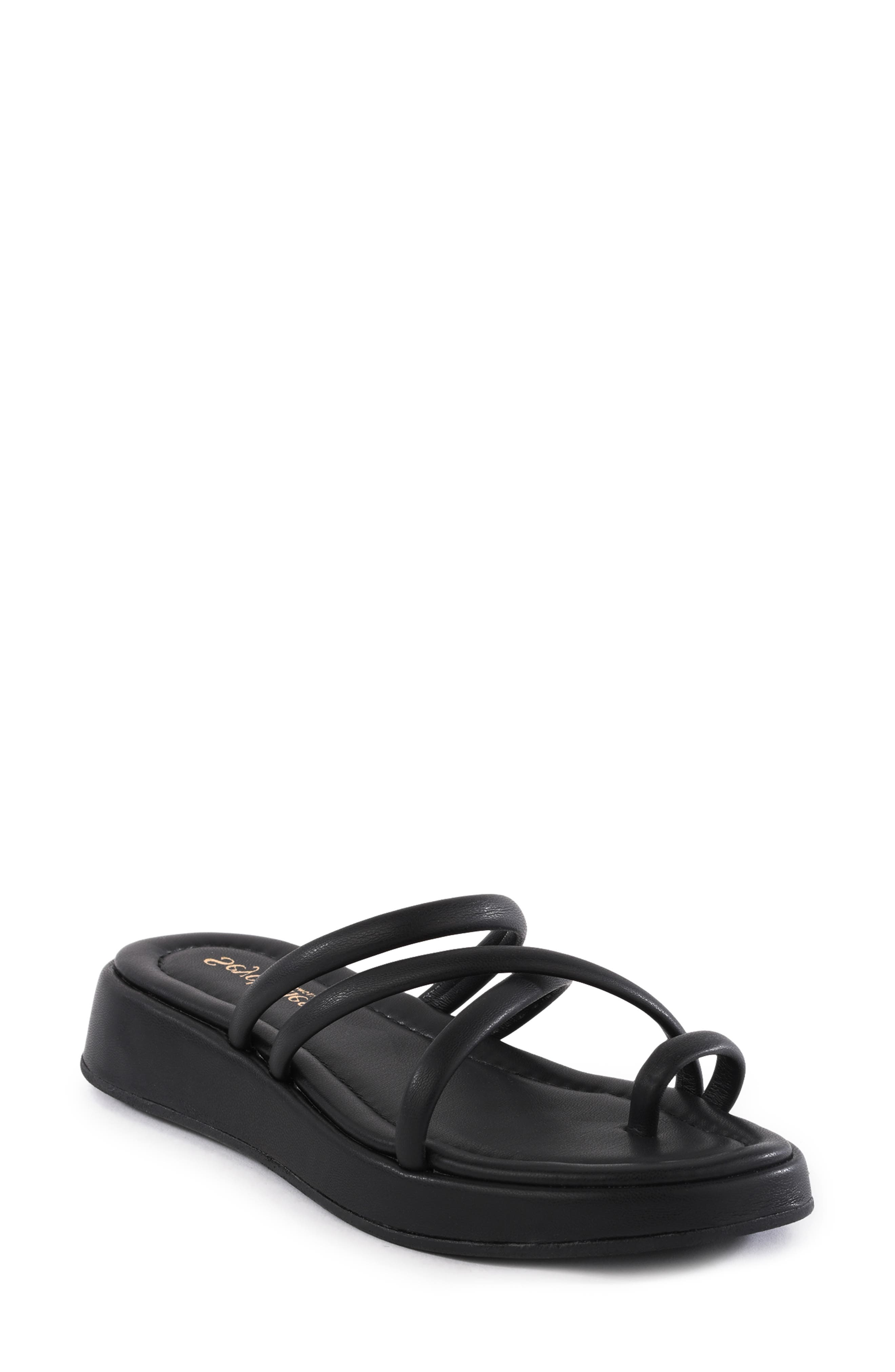 Seychelles Rule the World Platform Wedge Slide Sandal, Main, color, Black