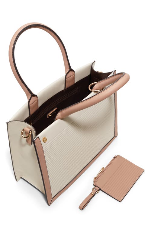 Aldo Daspias Faux Leather Top Handle Bag In Bone