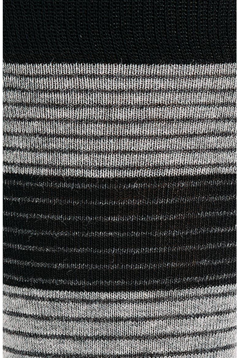 Stripe Dress Socks, Alternate, color, BLACK