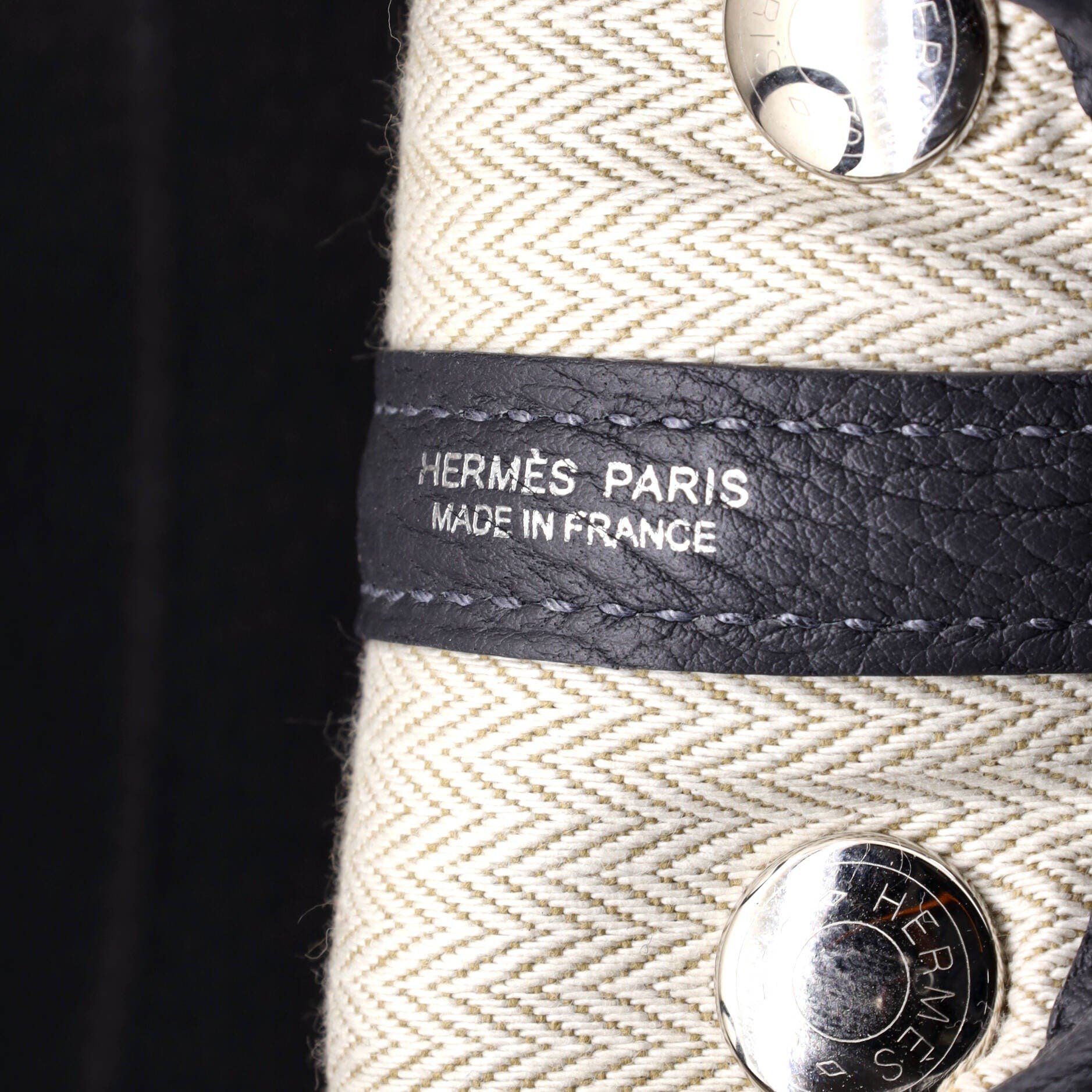 Pre-Owned Hermes Neo Garden Party Tote Leather 23, Alternate, color, Gris Misty