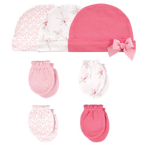 7Pk Cap and Scratch Mittens Set (Baby)