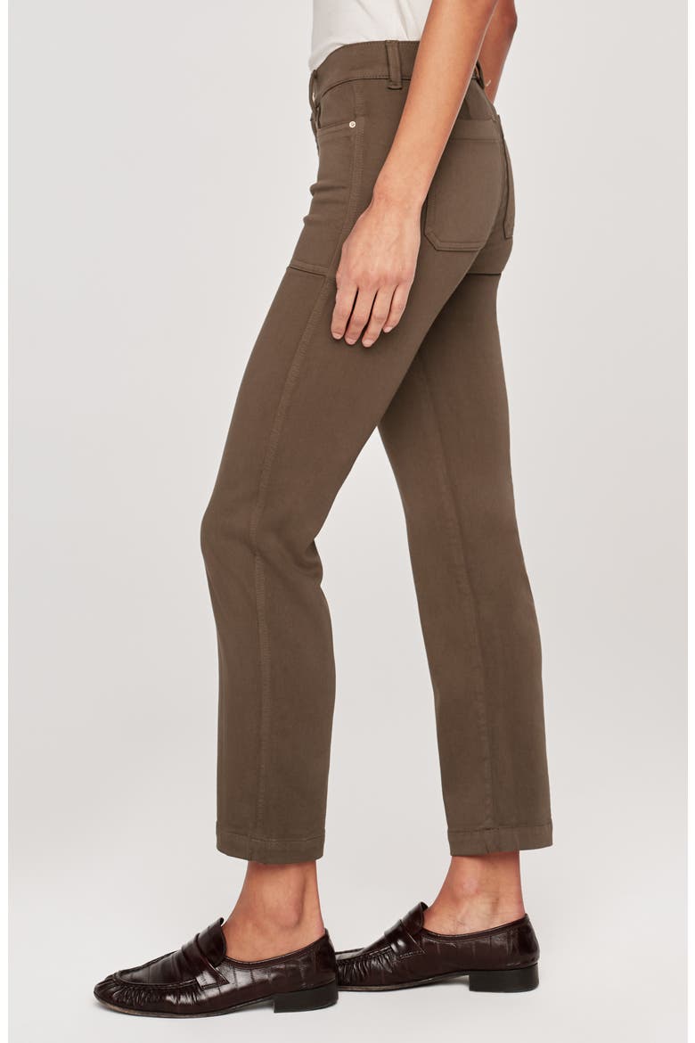 Mara Instasculpt Mid Rise Ankle Straight Leg Pants, Alternate, color, DARK CATSKILLS