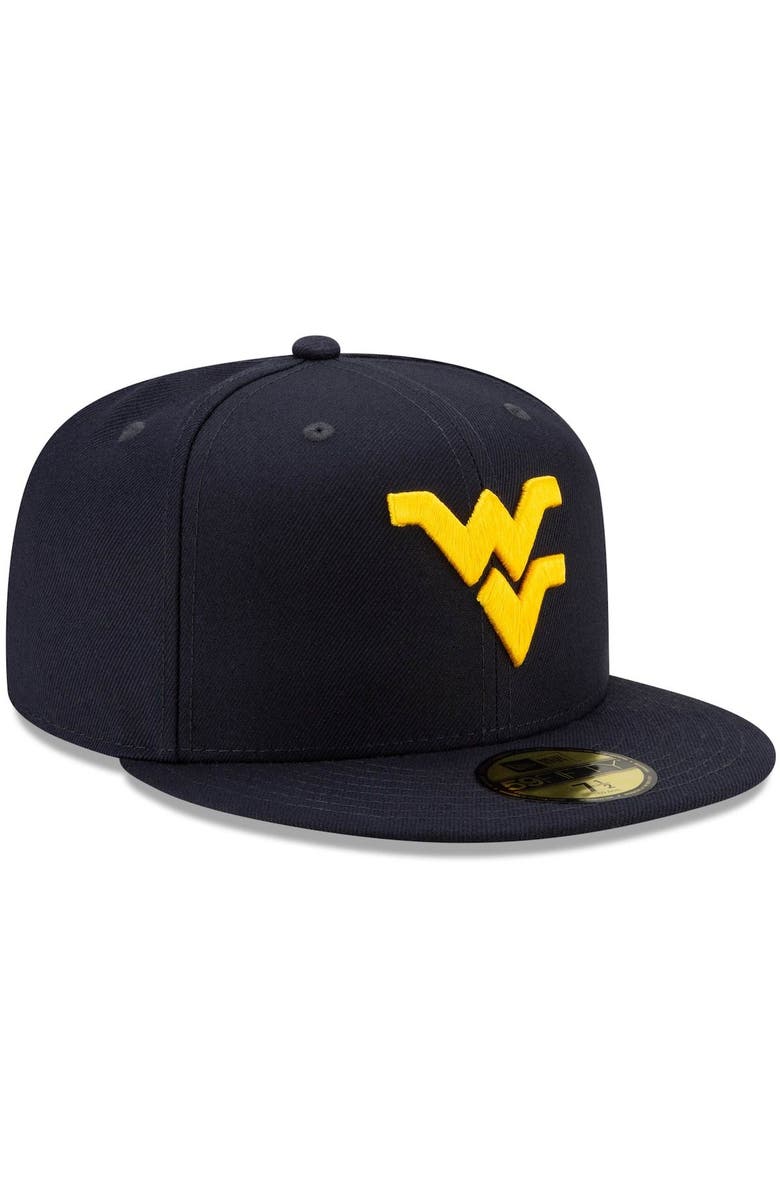 New Era Men's New Era Navy West Virginia Mountaineers Basic 59FIFTY Team Fitted Hat, Alternate, color, 