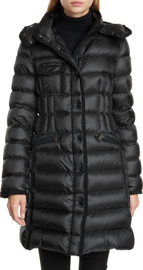 Moncler Hermine Grosgrain Trim Quilted Down Puffer Coat Nordstrom