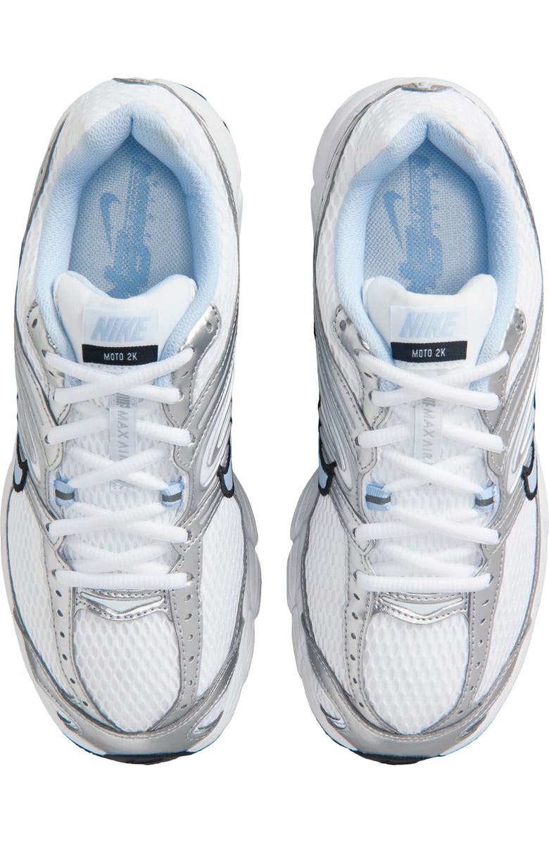 Nike Air Max Moto 2K Sneaker, Alternate, color, White/ Blue/ Silver