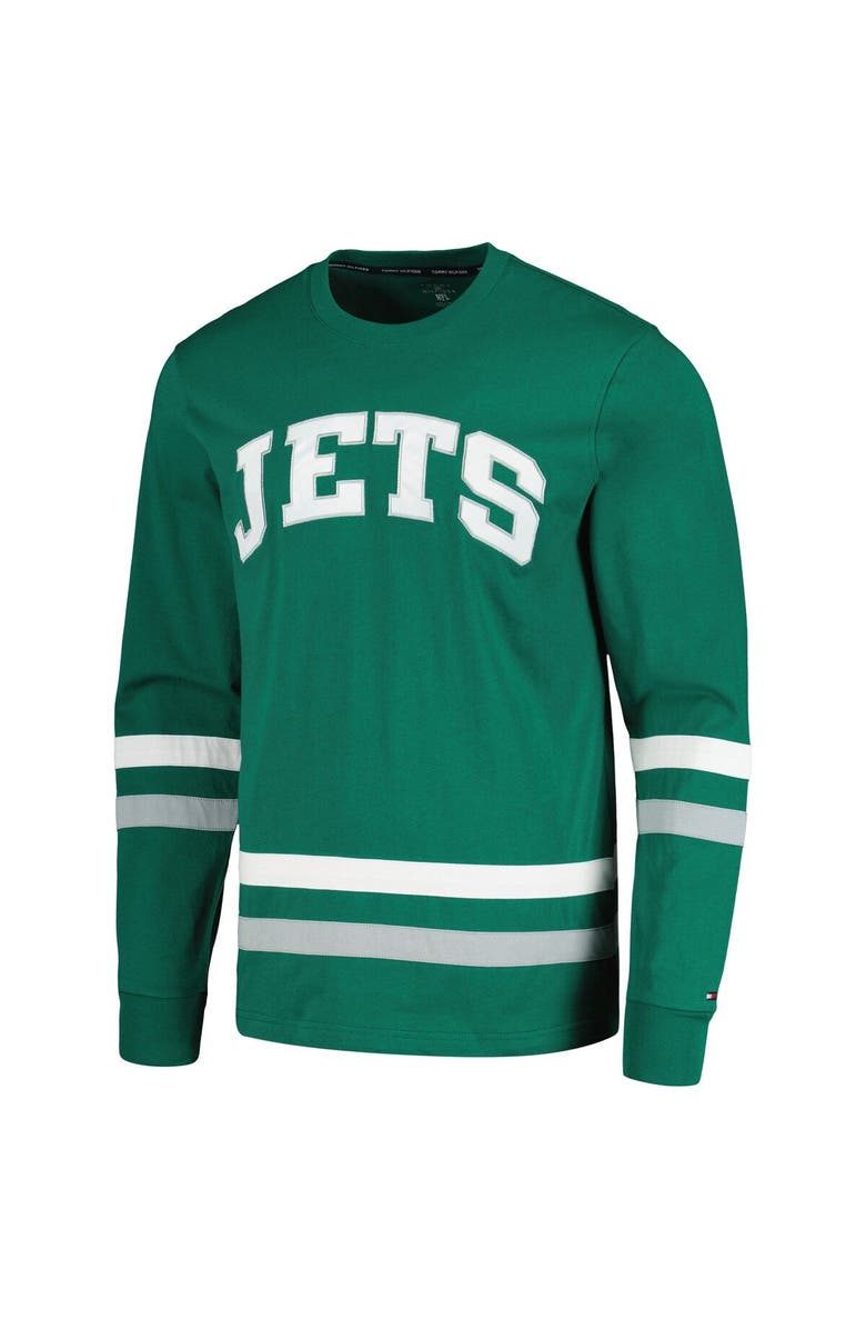 Tommy Hilfiger Men's Tommy Hilfiger Green/Gray New York Jets Nolan Long Sleeve T-Shirt, Alternate, color,