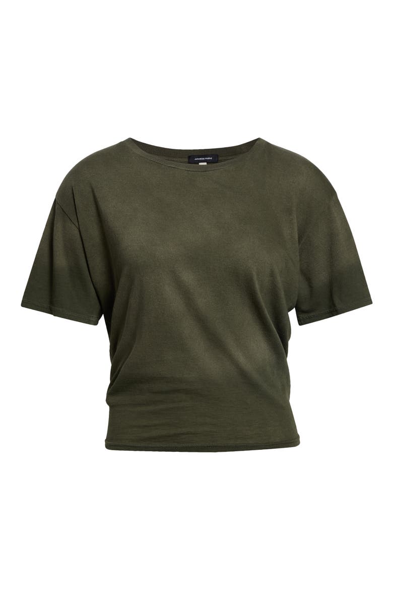 Tight Waist Cotton & Cashmere T-Shirt, Main, color, WASHED OLIVE GREEN
