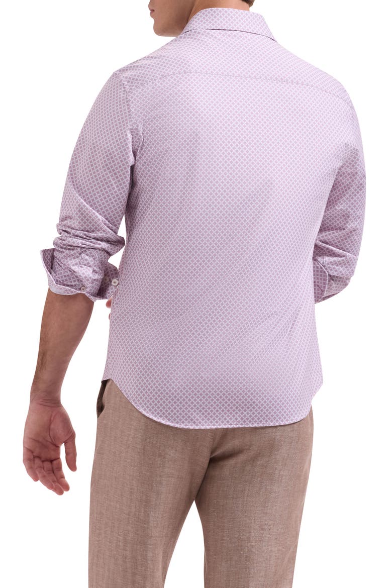 James OoohCotton® Floral Print Button-Up Shirt, Alternate, color, DUSTY PINK