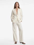 Koton Classic Fit Textured Blazer with Pockets