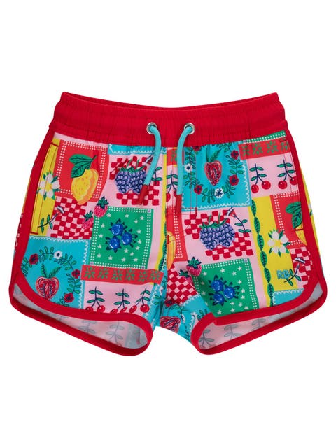 UPF50+ Sun Protected Stretch Dolphin Hem Swim Trunks