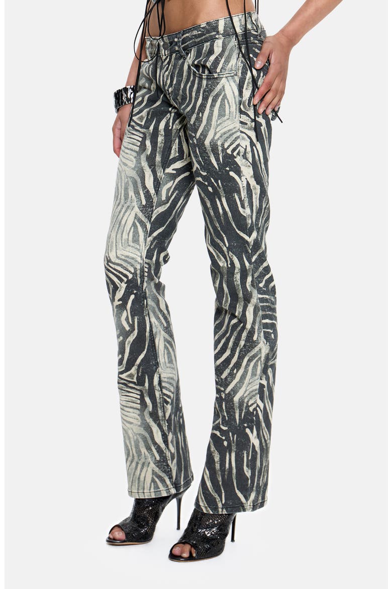 Leona Cooper Bootcut Jeans, Alternate, color, ZEBRA