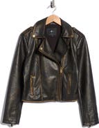 7 For All Mankind Faux Leather Moto Jacket