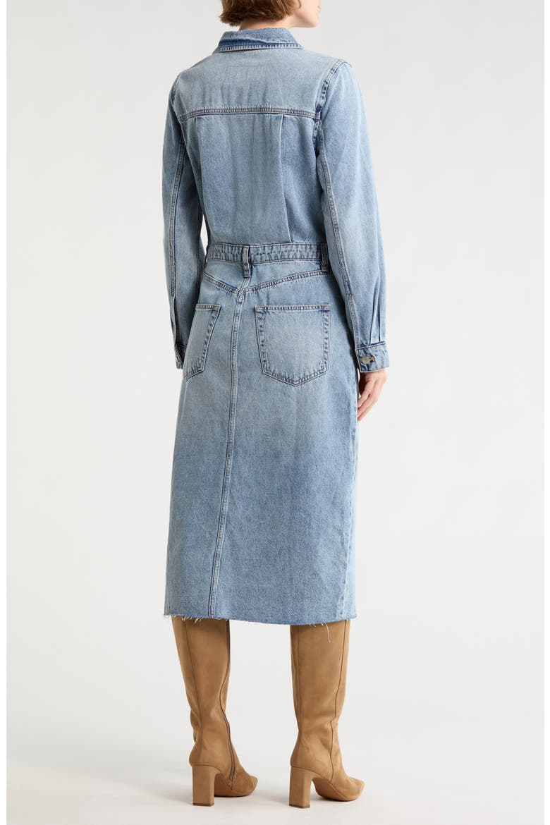 Denim Overall Dress, Alternate, color, PARK SLOPE