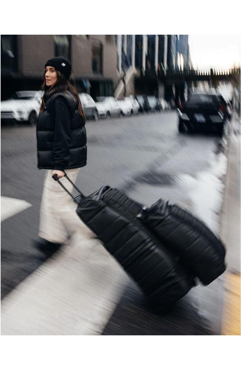 D_b_ Hugger Roller Bag Check in Wheeled Duffel 60L, Alternate, color, Black Out