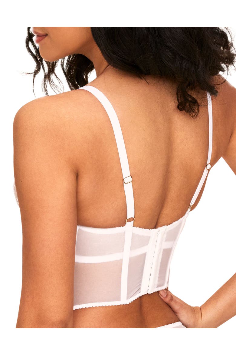 Avara Cropped Bustier, Alternate, color, Bright White