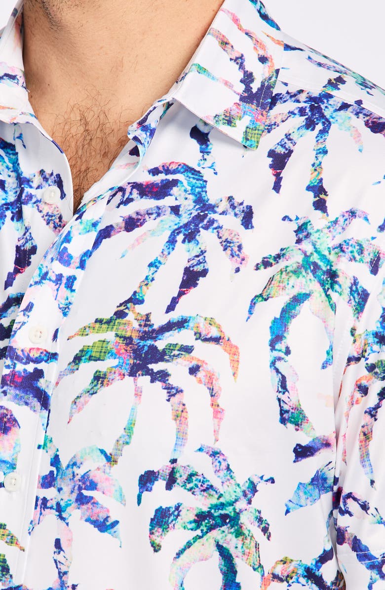 Robert Graham Trevett Short Sleeve Button-Up Shirt, Alternate, color, Multi
