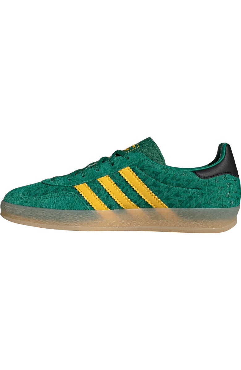 adidas Gazelle Indoor Sneaker, Alternate, color, Bold Green/ Eqt Yellow/ Gum 3