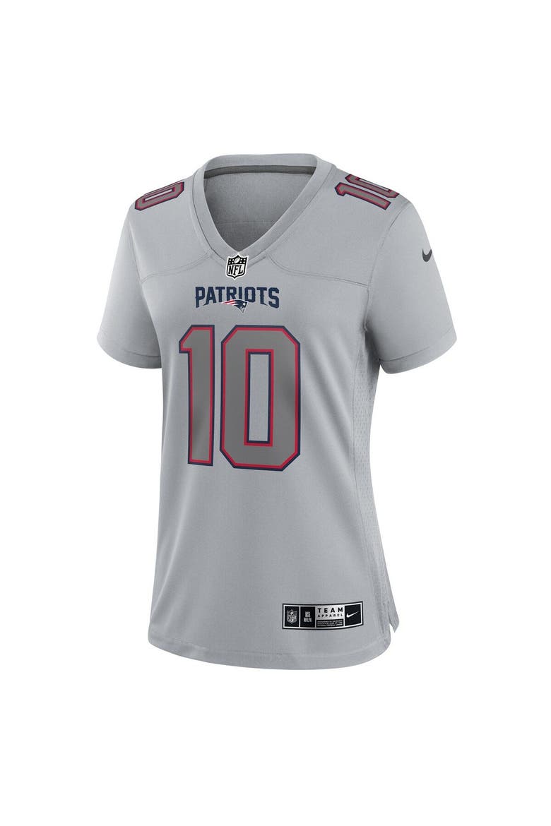 Women's Nike Mac Jones Gray New England Patriots Atmosphere Fashion Game Jersey, Alternate, color, Gray