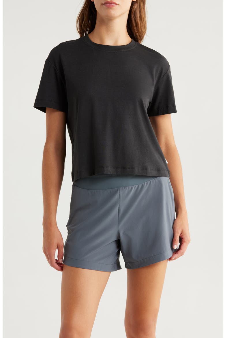 Current Boxy T-Shirt, Main, color, BLACK