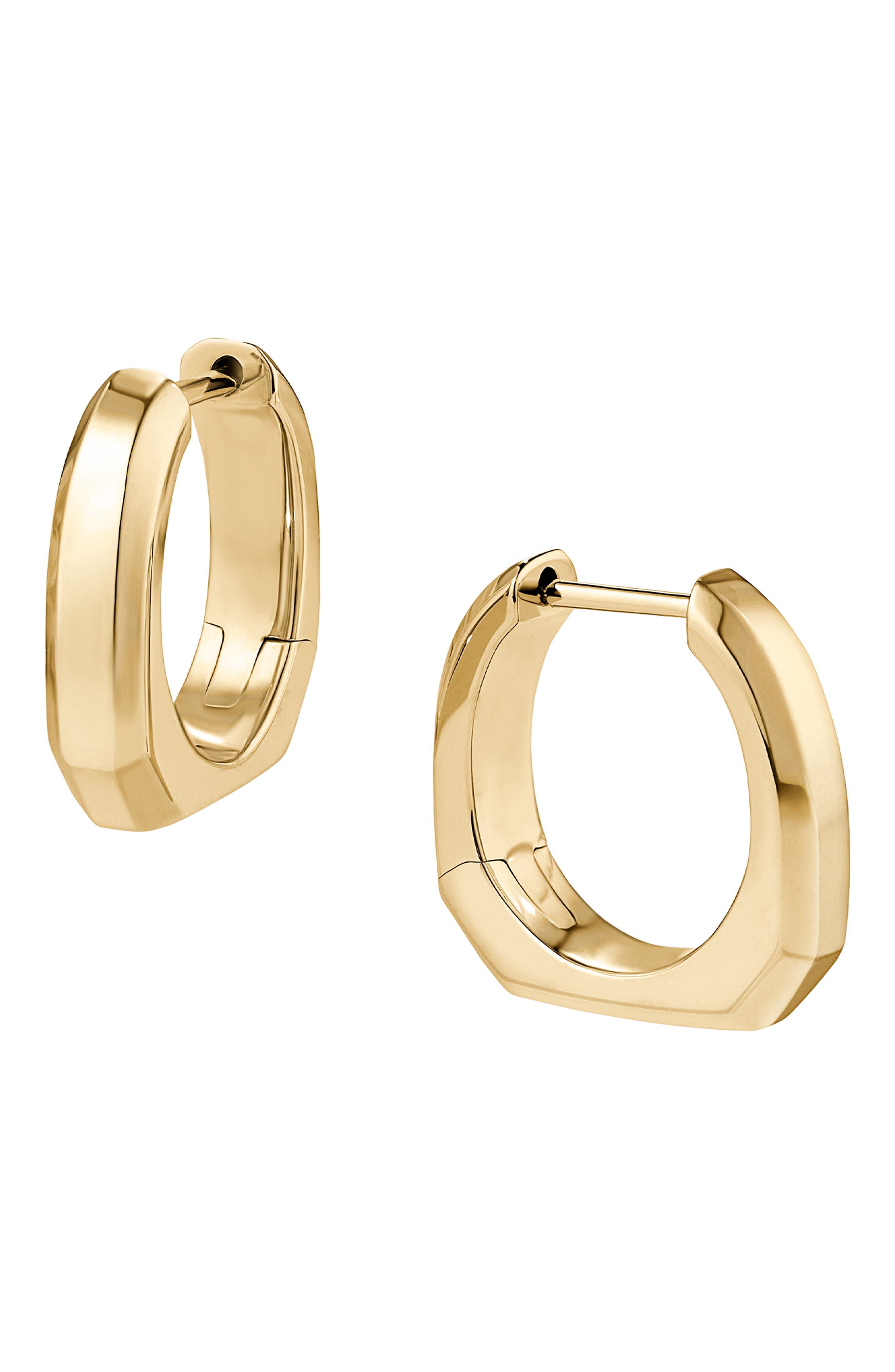 Cast x Issa Rae Bare Braeve Huggie Hoop Earrings in Gold 