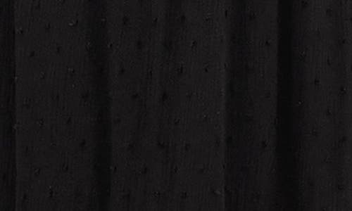 City Chic Arden Pleated Clip Dot Minidress In Black