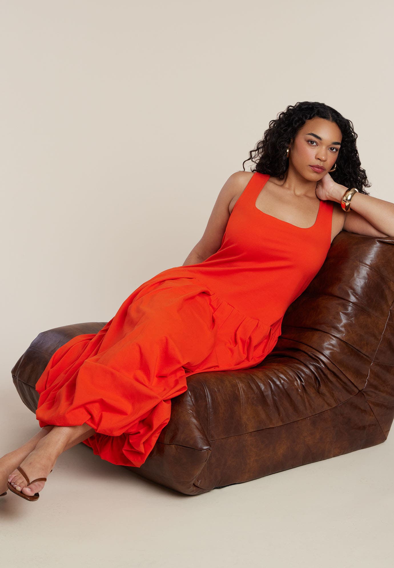Drop-Waist Bubble Maxi Dress - image 2