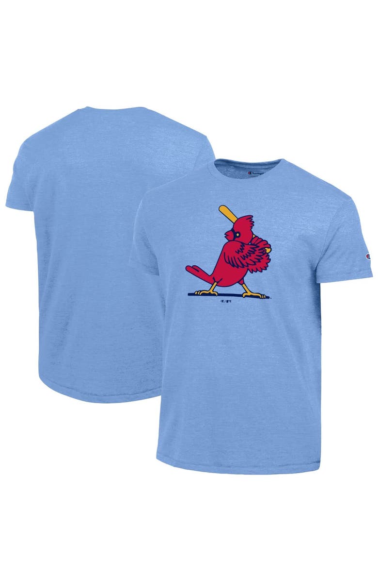 Champion Men's Champion Light Blue St. Louis Cardinals Cooperstown Logo Tri-Blend T-Shirt, Main, color, Light Blue