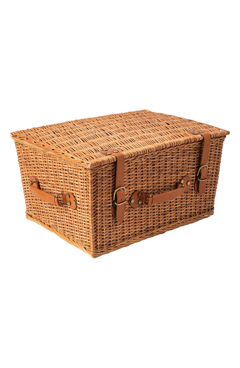 Juliska Iberian Sage Picnic Basket, Alternate, color, 