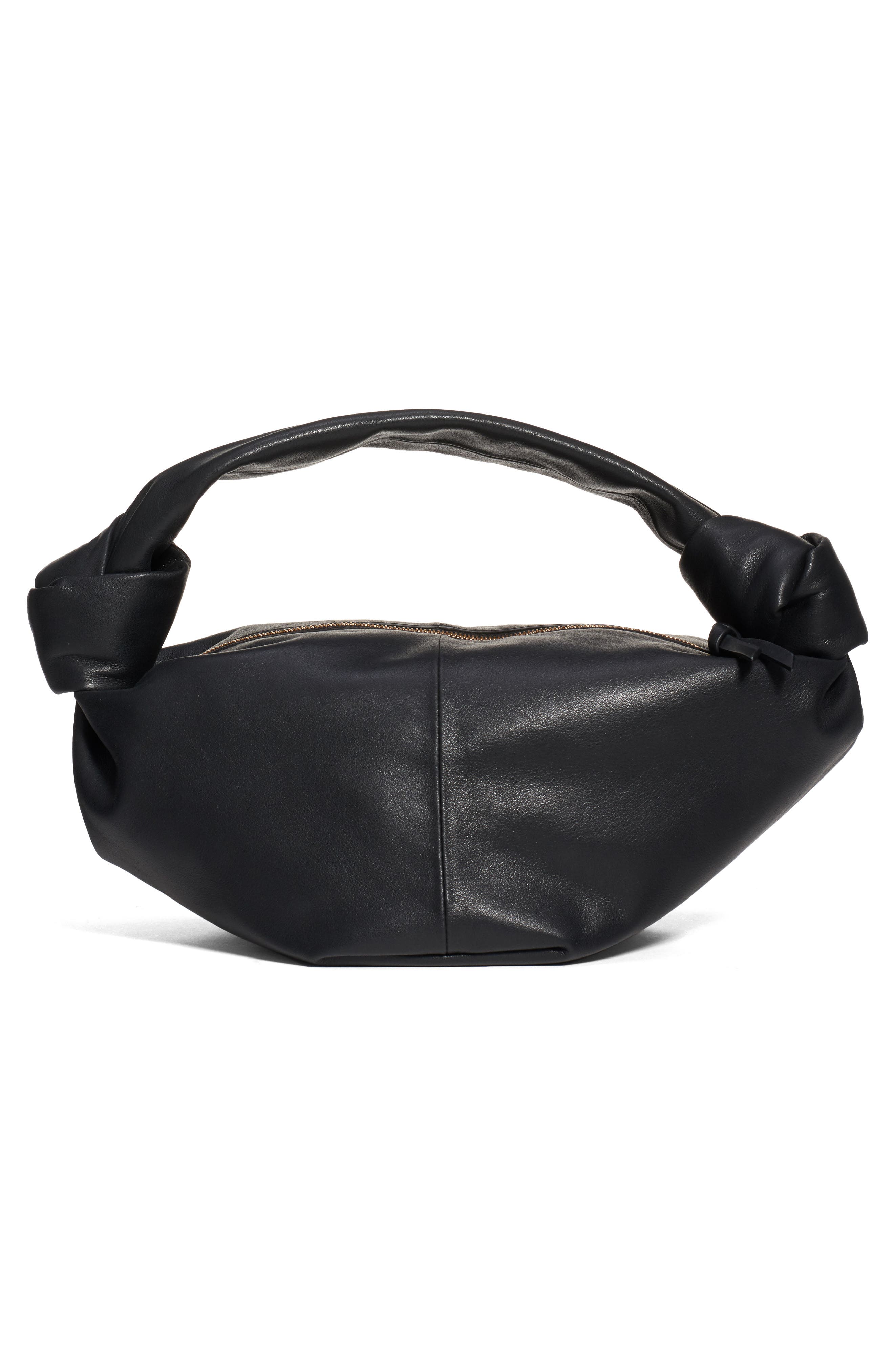 Bottega Veneta Mini Leather Hobo, Alternate, color, 