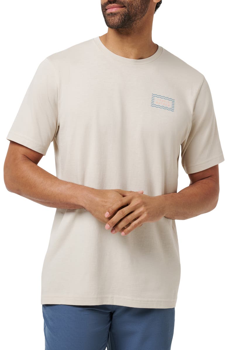 TravisMathew True Tempest Graphic T-Shirt, Main, color, Italian Sand