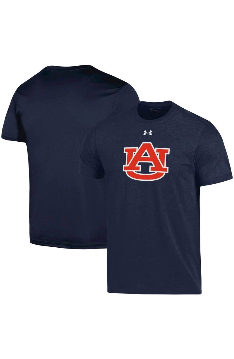 Under Armour Men's Under Armour Navy Auburn Tigers School Logo Cotton T-Shirt, Main, color,