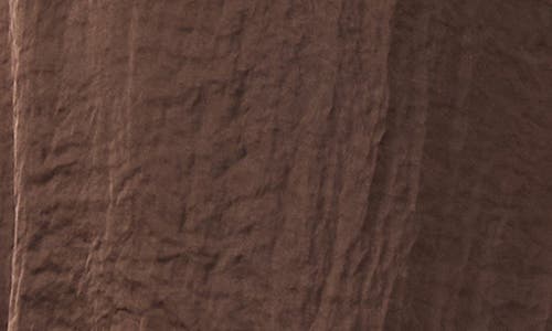 Estelle Mirage Oasis Rumple Satin Midi Dress In Chocolate