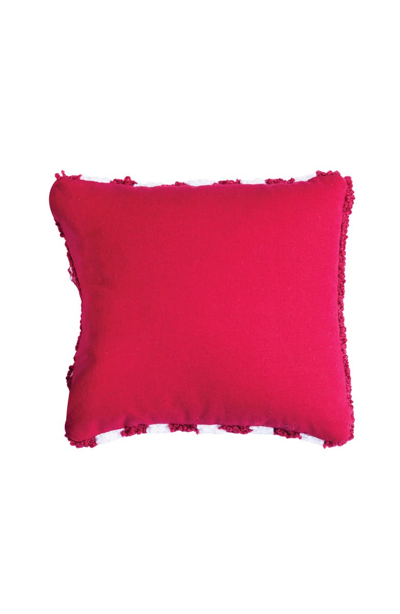 C&F Home Stars & Stripes Patriotic 4th of July Hooked Throw Pillow, 8" x 8", Alternate, color, Red