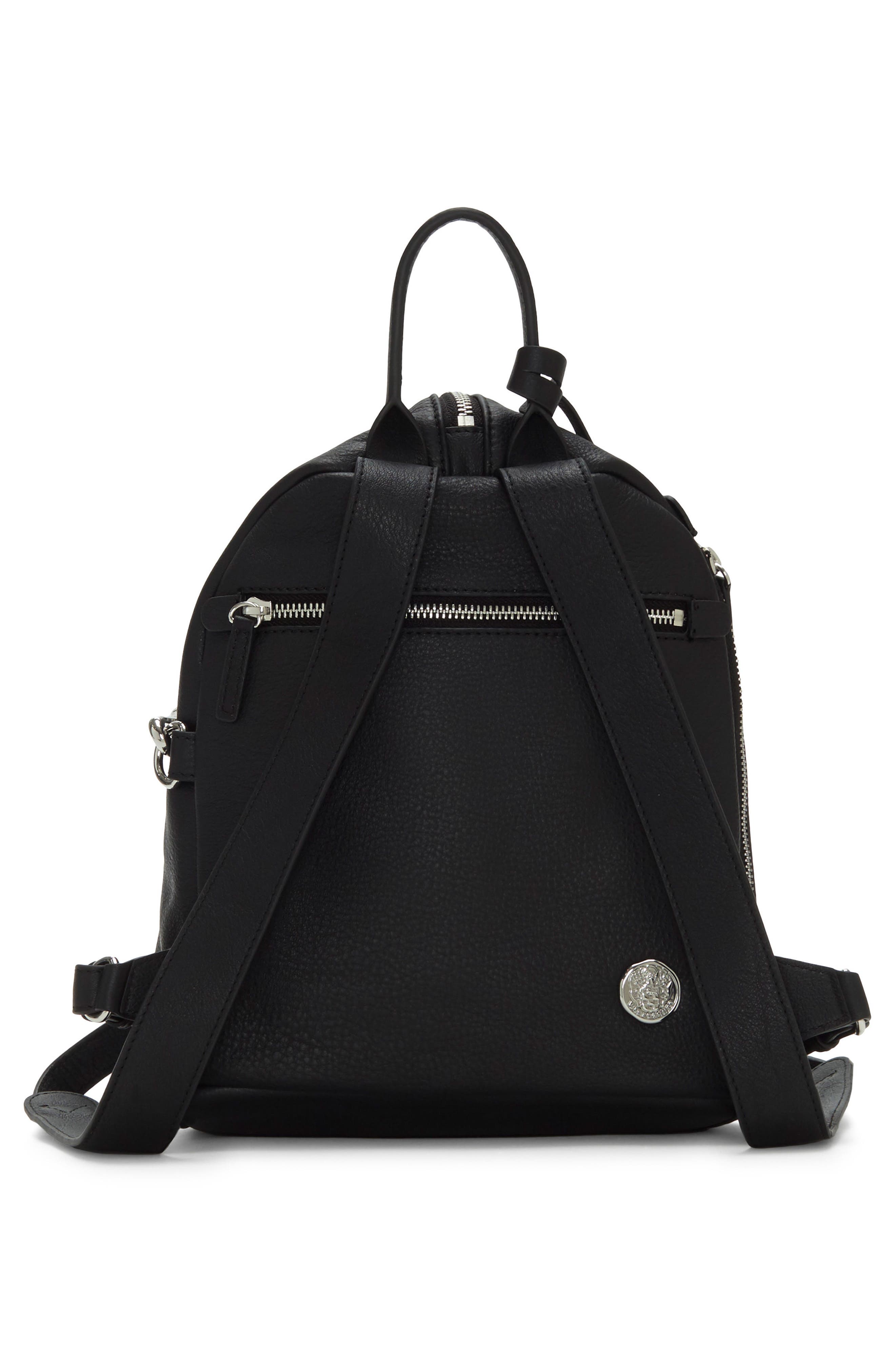 Small Giani Leather Backpack, Alternate, color, NERO