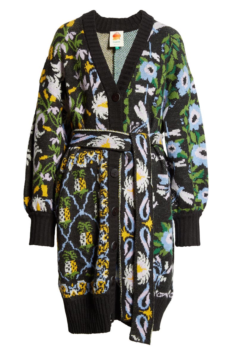 FARM Rio Tie Belt Cardigan, Alternate, color,