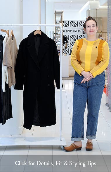 Belted Wool Wrap Coat