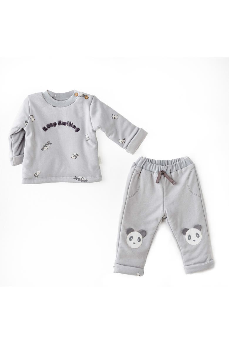 Keep Smiling Panda Play Set, Main, color, Grey