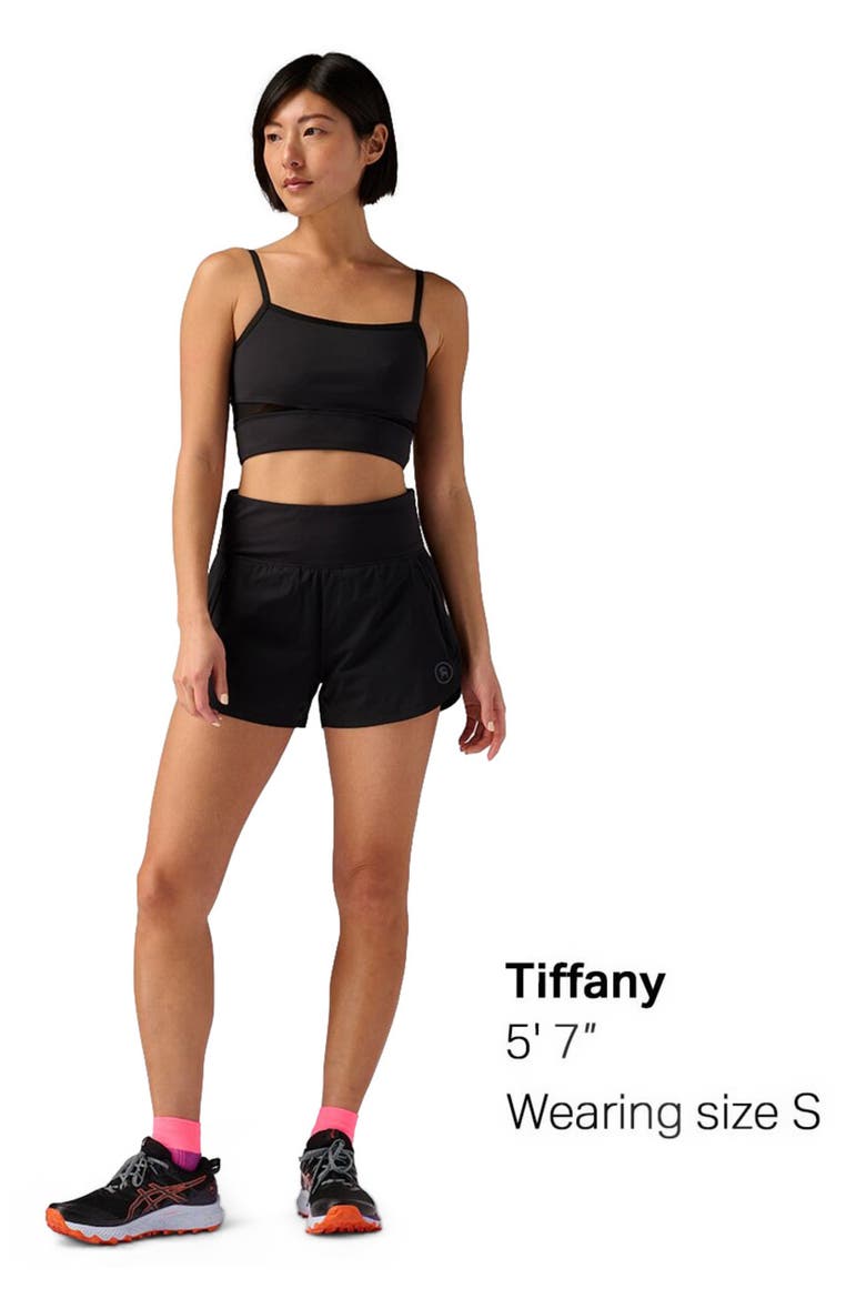 Destination Square Neck Bra Top - Women's, Alternate, color, Black