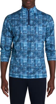 Bugatchi OoohCotton® Tech Quarter Zip Pullover