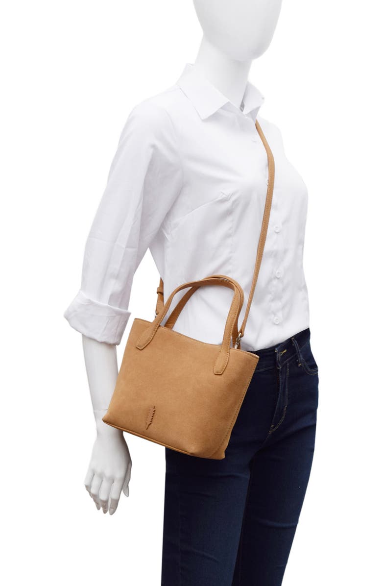 Thacker Asher Suede Crossbody Tote, Alternate, color, Hazelnut
