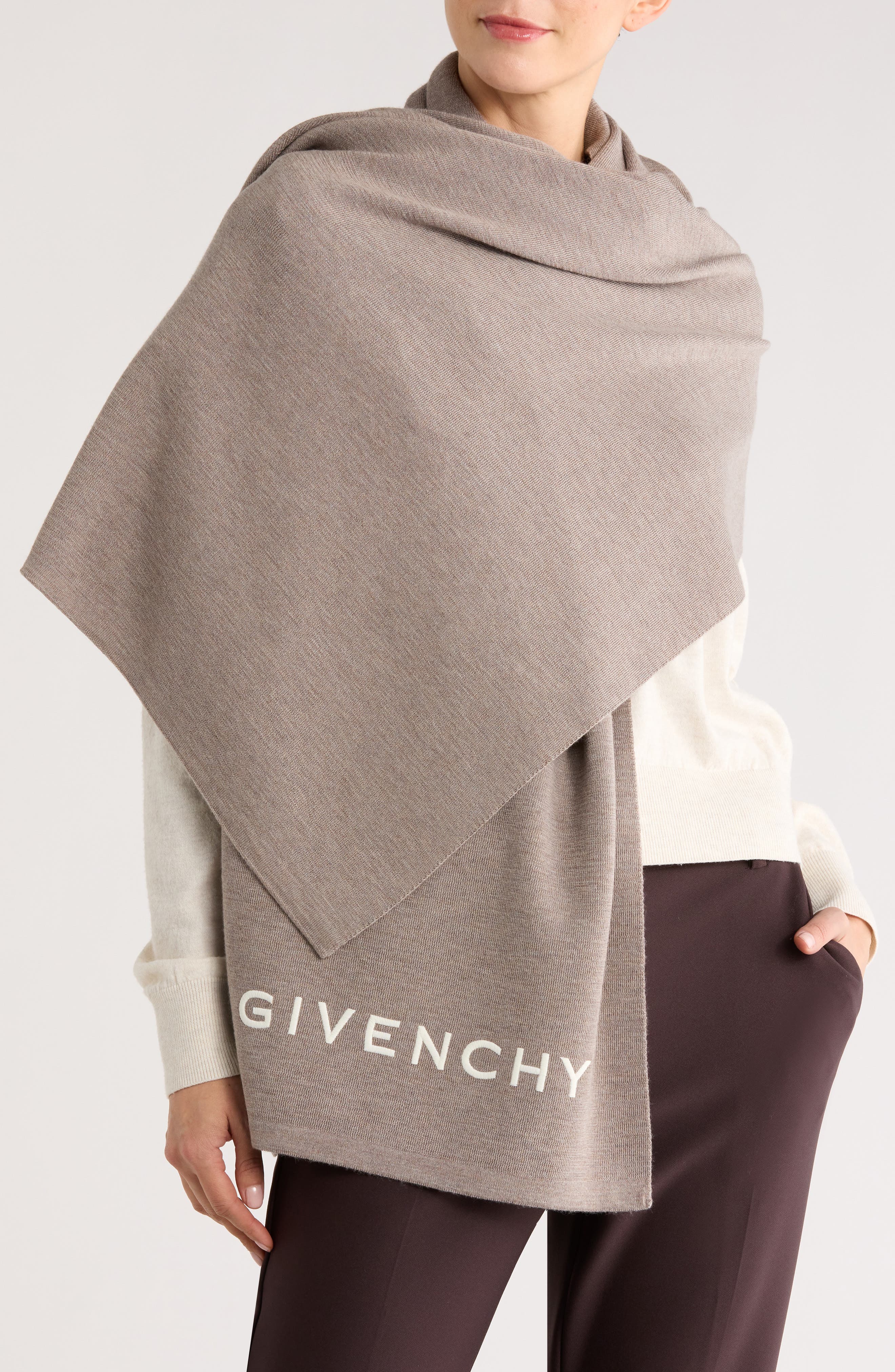 Givenchy Oblong Wool Scarf