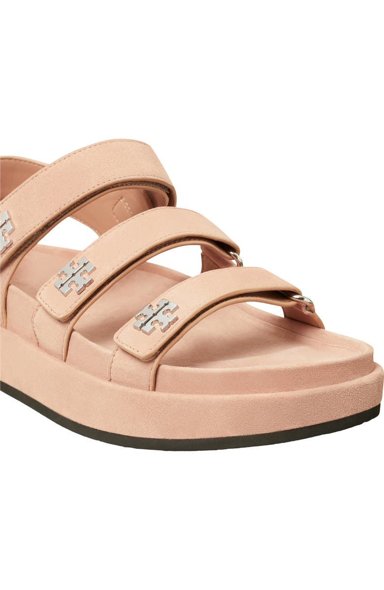 Tory Burch Kira Slingback Platform Sport Sandal, Alternate, color, Malva / Silver