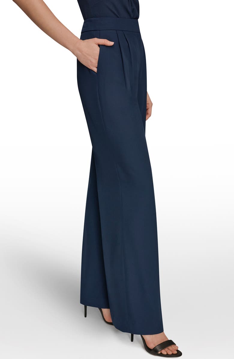 Donna Karan New York High Waist Wide Leg Pants, Alternate, color, Nightfall