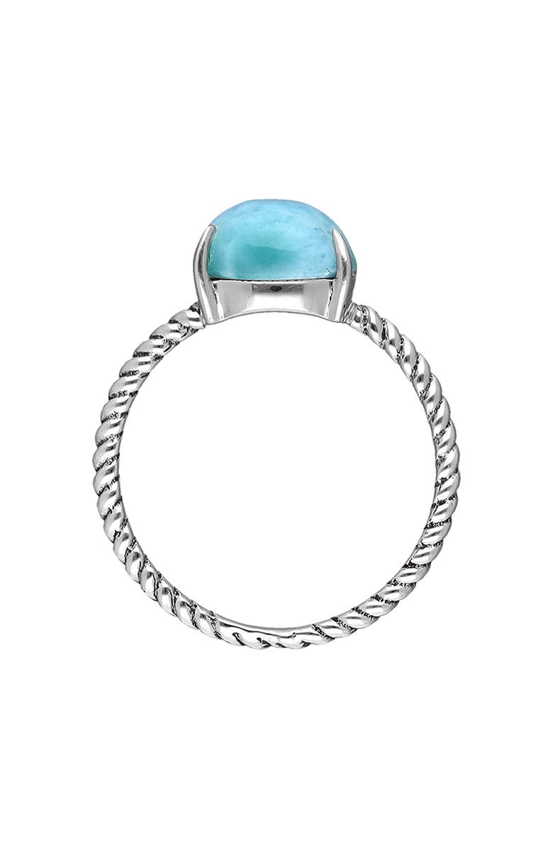 YS GEMS Sterling Silver Larimar Ring, Alternate, color, Blue