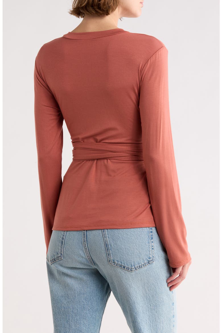 Knit Front Knit Sweater, Alternate, color, RUST
