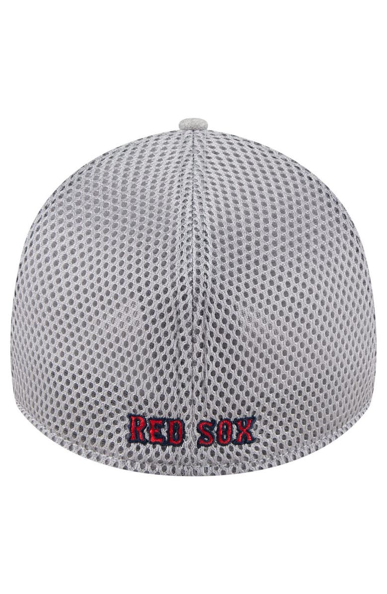 New Era Men's New Era Gray Boston Red Sox Visor Paint Splatter 39THIRTY Flex Hat, Alternate, color, Gray