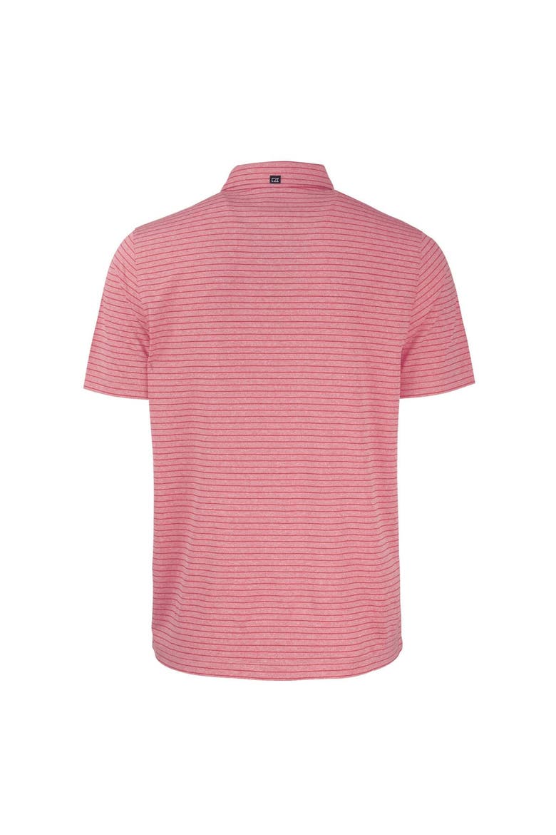 Men's Cutter & Buck Heather Red Indianapolis Colts Big & Tall Americana Forge Eco Heather Stripe Stretch Recycled Polo, Alternate, color, Heather Red