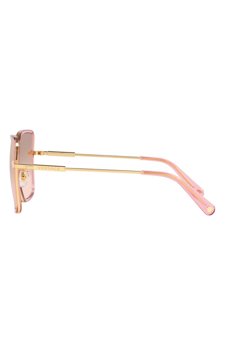 Versace 57mm Polarized Square Sunglasses, Alternate, color,