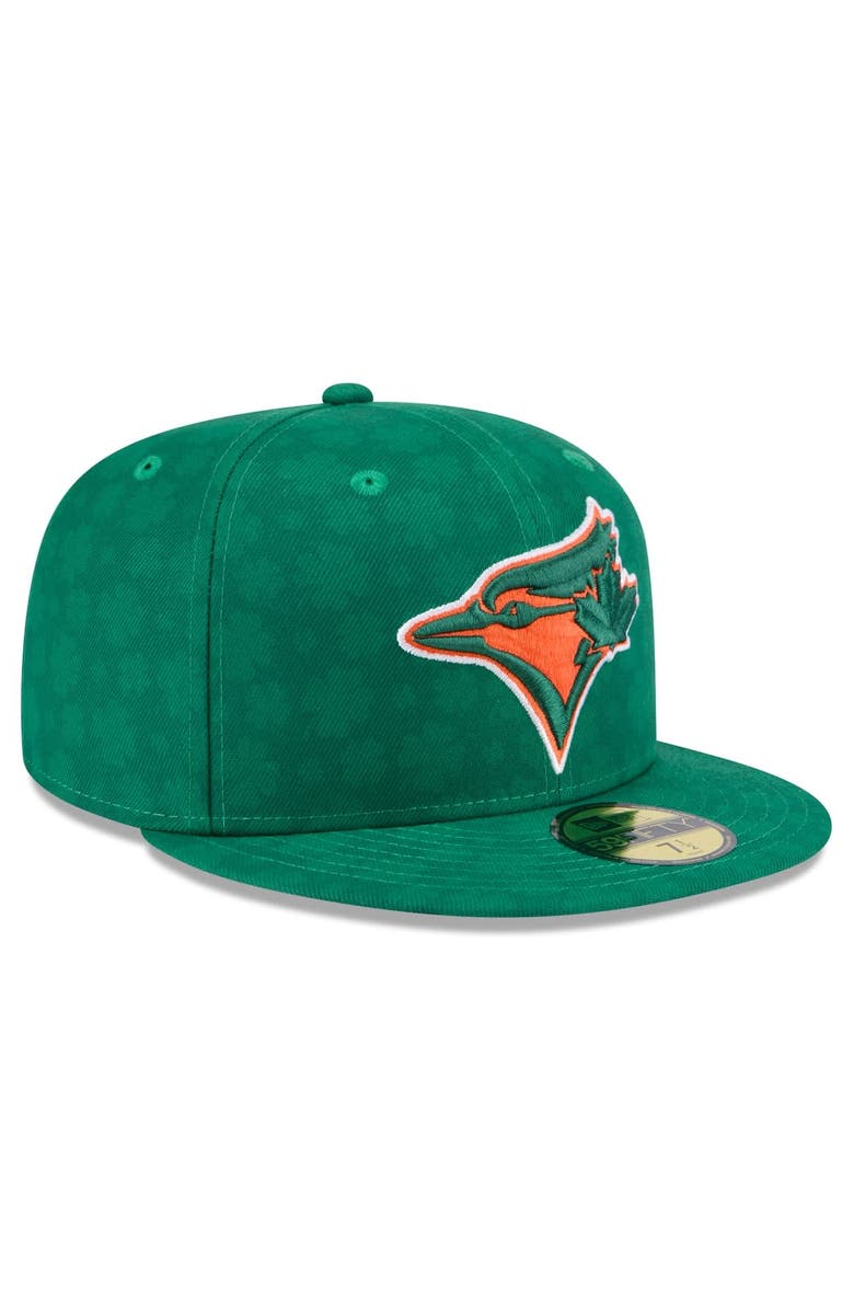 New Era Men's New Era Kelly Green Toronto Blue Jays St. Patrick's Day 59FIFTY Fitted Hat, Alternate, color, 